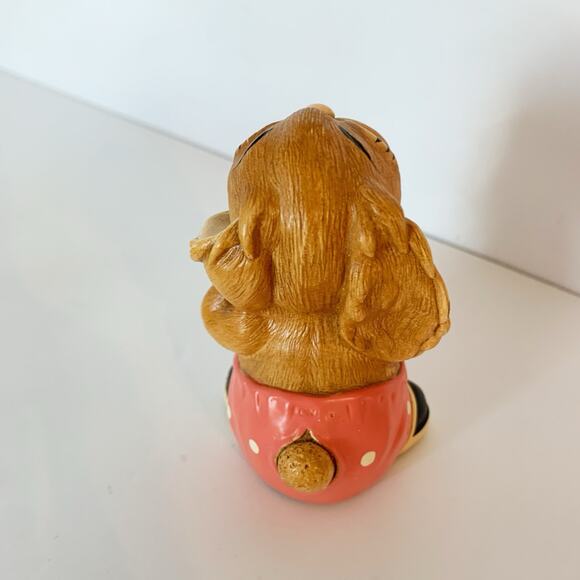 Vintage Pendelfin Bunny Rabbit Figurine Jingle Figurine Holding Bell 3" - Picture 3 of 6